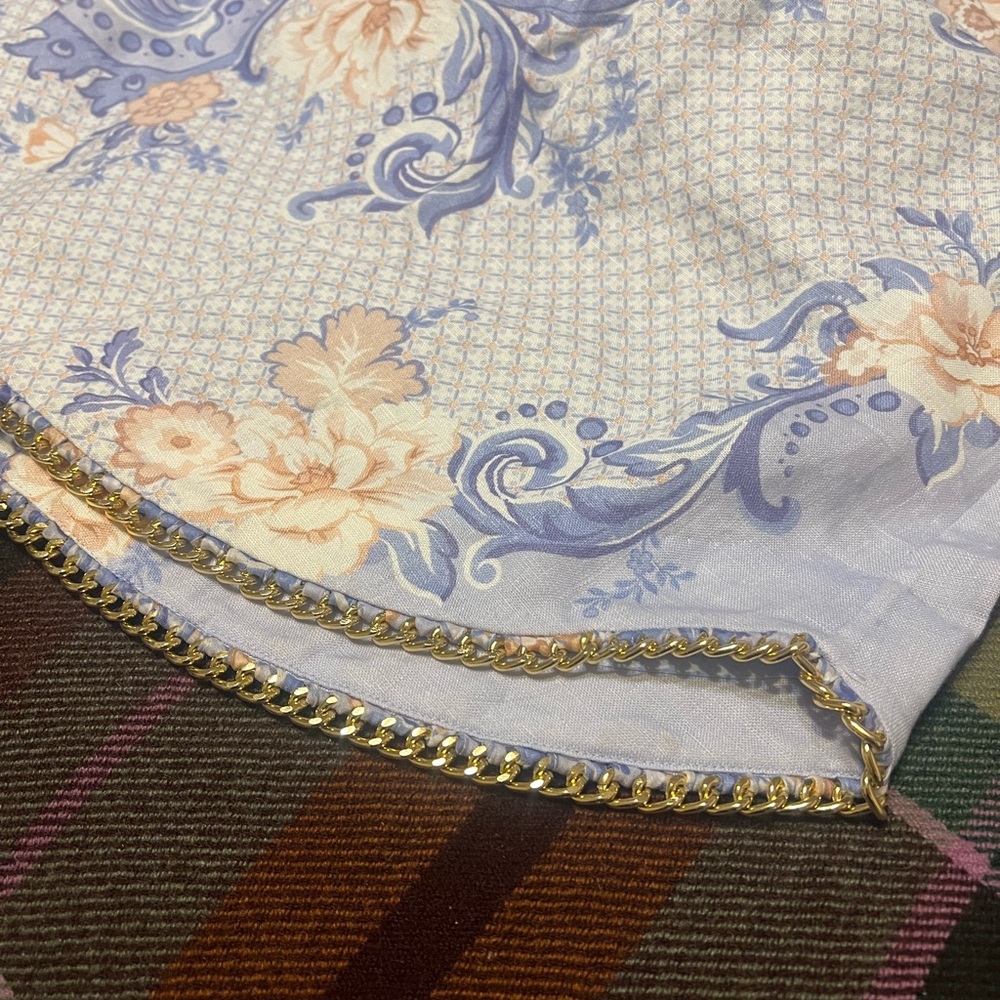 🔴sold🔴Zimmermann midi dress with long sleeves a skinny belt with fancy seashells - Picture 10 of 13
